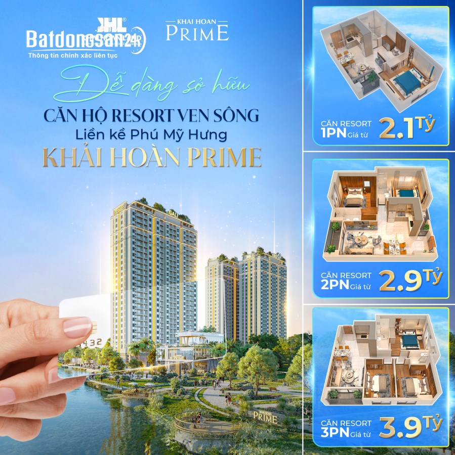 CĂN HỘ KHAI HOAN PRIME NHÀ BÈ, 2.1 TỶ, VAY 0 GỐC-LÃI 30 THÁNG, CK ĐẾN 12%