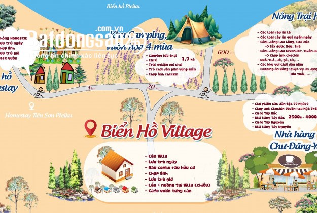 Bán nhà Village Biển Hồ, Đường Đào Duy Từ, TP Plei Ku