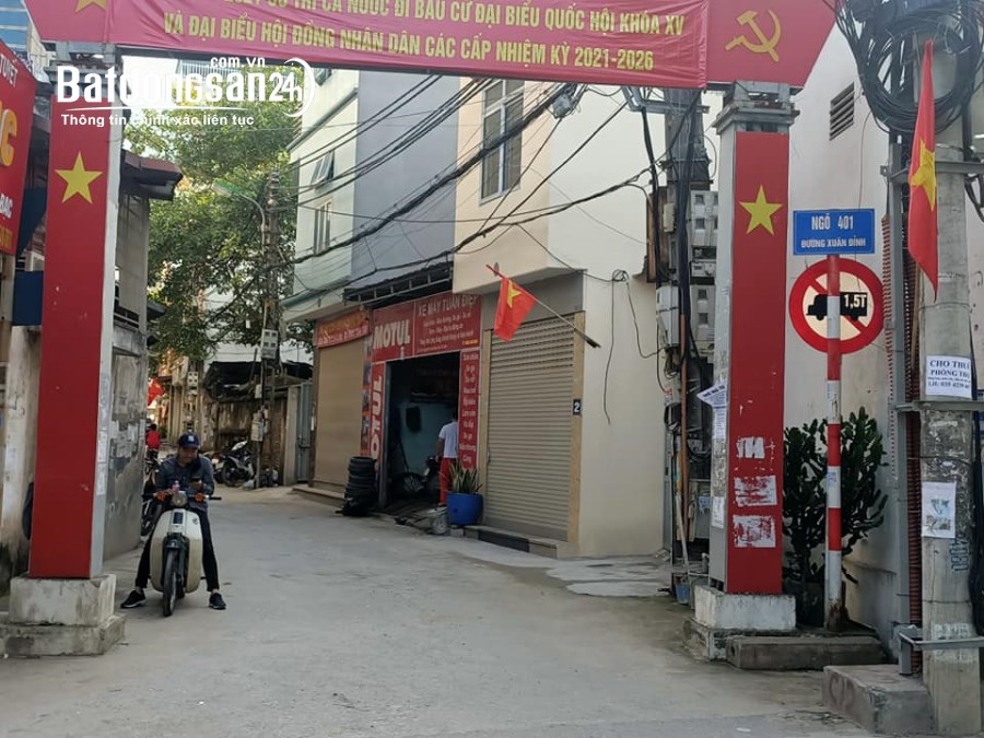 Bán mảnh đất ngõ 401 Xuân Đỉnh 44m mặt tiền 5m cách đường oto 10m gần chợ, công viên 