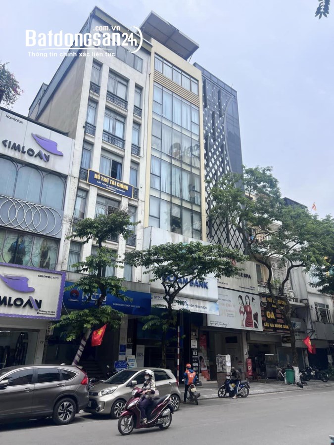 "Bán nhà mặt phố Giang Văn Minh, Ba Đình 85m, 10 tầng, mt 6m. Giá: 68 tỷ