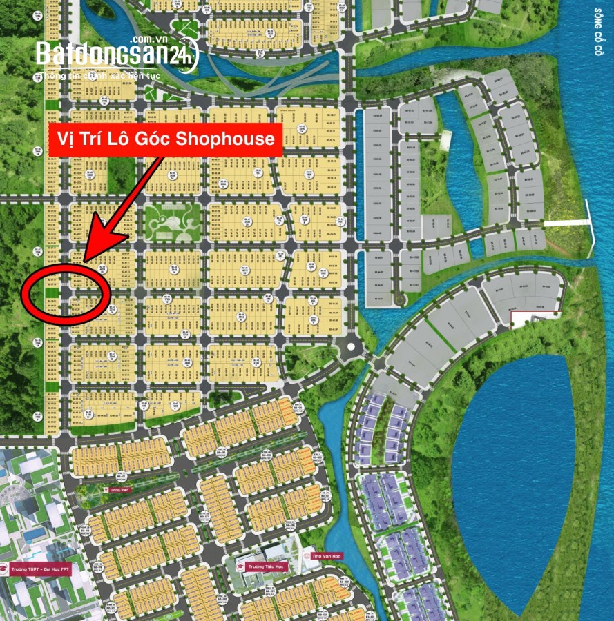 Cần bán Lô góc FPT City Đà Nẵng vị trí kinh doanh sát Đại học FPT