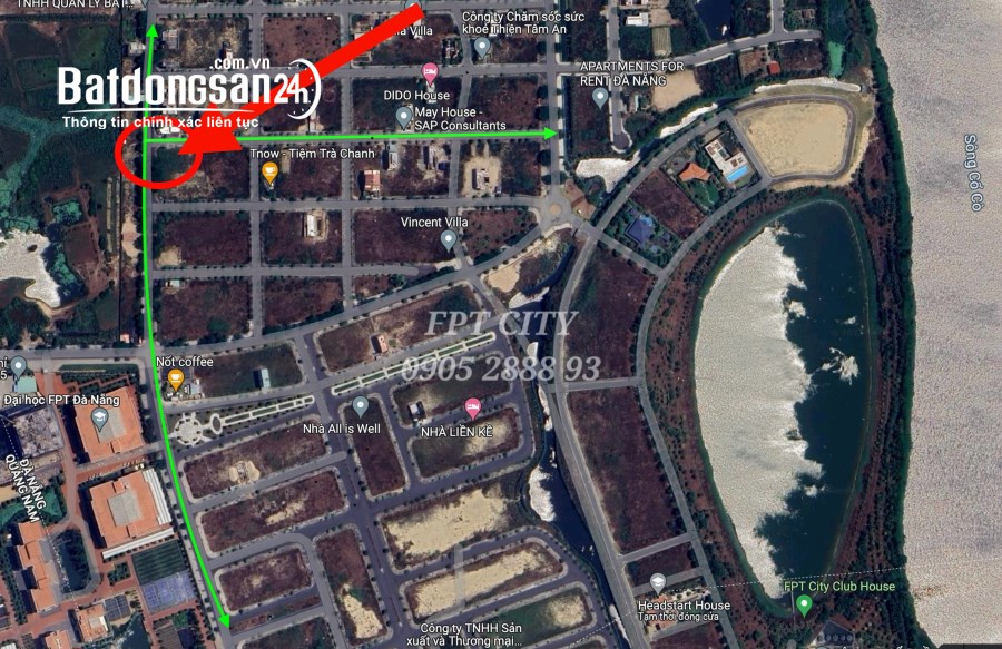Cần bán Lô góc FPT City Đà Nẵng vị trí kinh doanh sát Đại học FPT