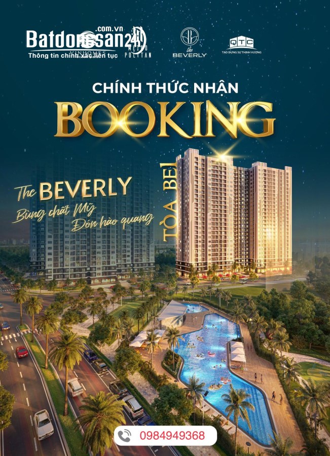 🏡🏡 CHÍNH THỨC NHẬN BOOKING BEVERLY 1.  CĂN HỘ ĐÁNG SỐNG ĐẬM CHẤT MỸ