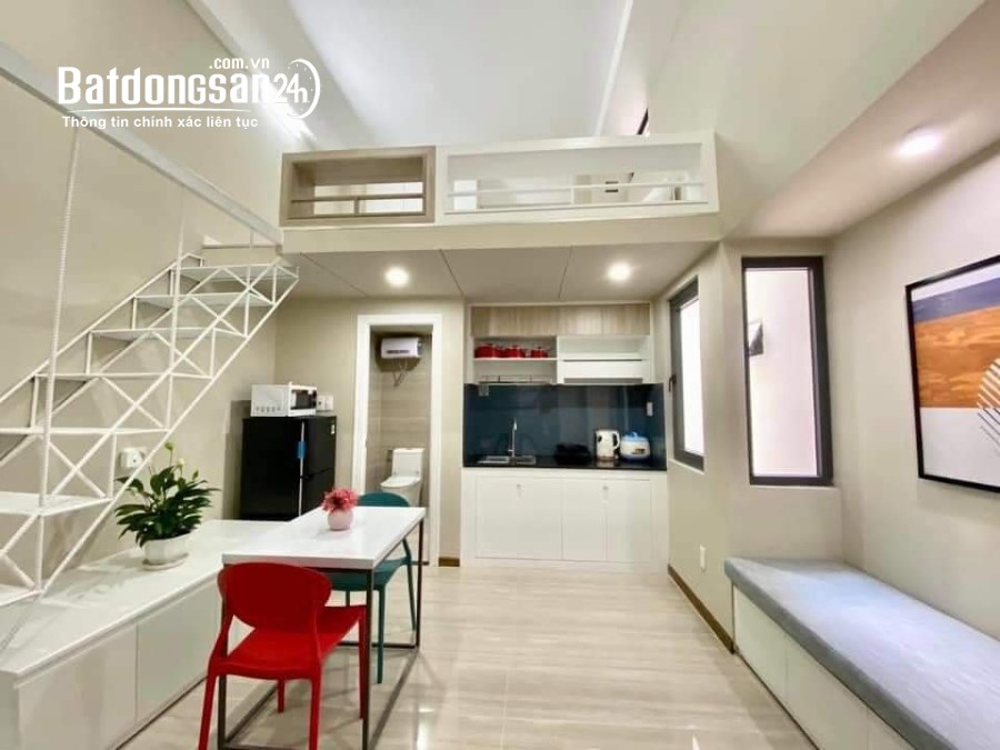 Cho thuê Căn hộ dịch vụ cao cấp 142 Nguyễn Thị Thập Q7 Có gác cao 2m, Gần siêu thị GO