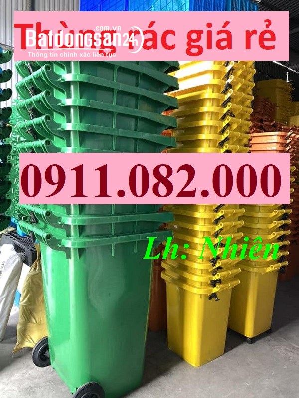  Thùng rác nhựa bán chạy nhất miền tây, thùng rác 120l 240l 660l, thùng rác giá tốt