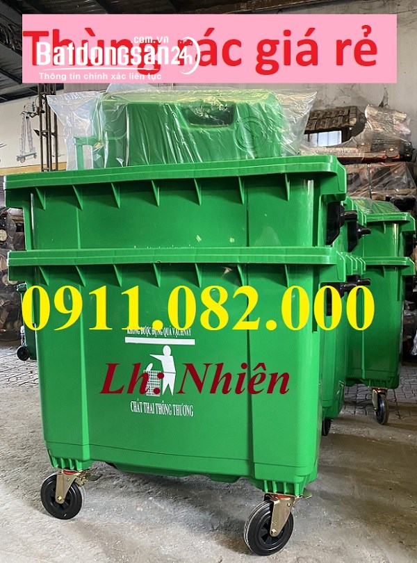  Thùng rác nhựa bán chạy nhất miền tây, thùng rác 120l 240l 660l, thùng rác giá tốt