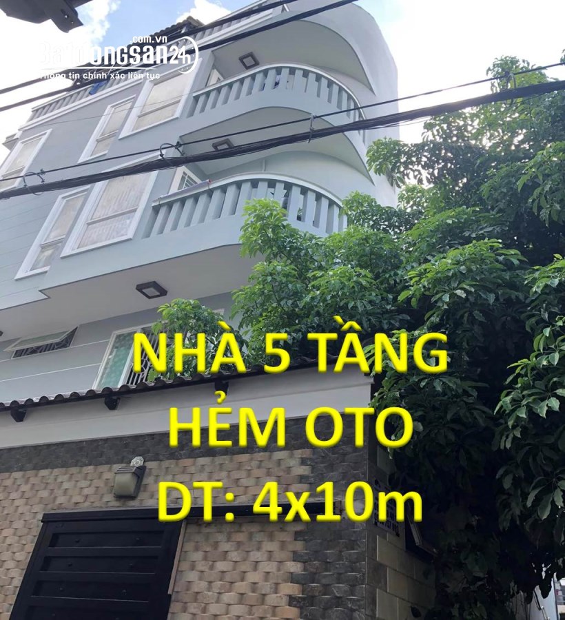 BÁN NHÀ ĐƯỜNG NGUYỄN CỬU VÂN, HẺM XE TẢI, 5 TẦNG GIÁ CHỈ 6.49 TỶ