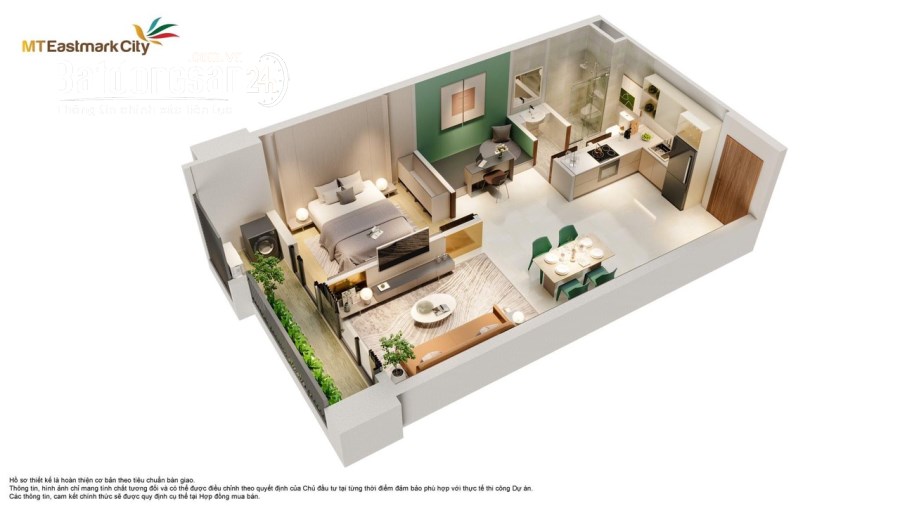 Bán nhanh chênh nhẹ 100tr căn MT Eastmark City. Thanh toán 70%, nhận nhà trước tết