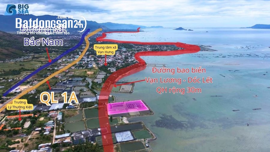 Bán nhanh siêu phẩm mặt biển Vịnh Vân Phong Nha Trang quy hoạch full thổ cư!