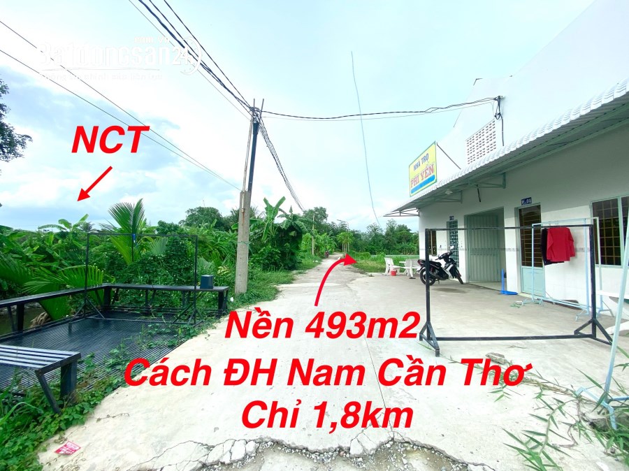 #246 || Nền Đẹp 493m2 Có 300 Thổ Cư, Kế Chợ Mỹ Khánh, Gần ĐH Nam Cần Thơ. 