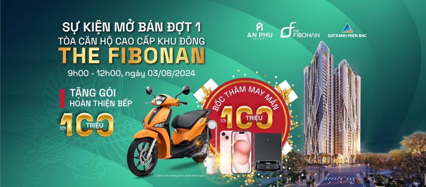 Bán căn hộ chung cư The Fibonan, Đường Cửu Cao, Huyện Văn Giang