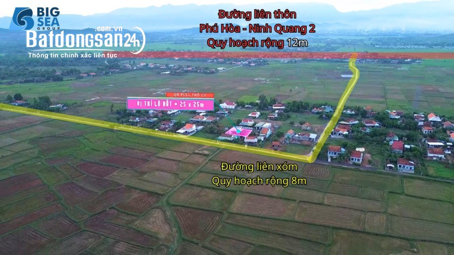 Bán đất Đường Quốc Lộ 1A, Xã Ninh Quang, Thị xã Ninh Hoà