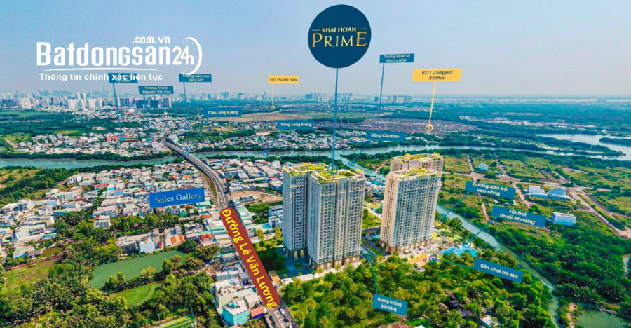 CĂN HỘ KHẢI HOÀN PRIME NHÀ BÈ, GẦN ZEIT RIVER COUNTY, 1PN-2PN-3PN, VAY 70%