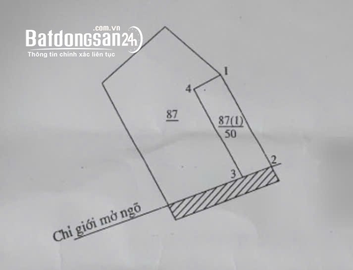 Bán đất Hà Huy Tập, Yên Viên, có quy hoạch mở đường, không mất đất. 50m2 giá 1,75 tỷ