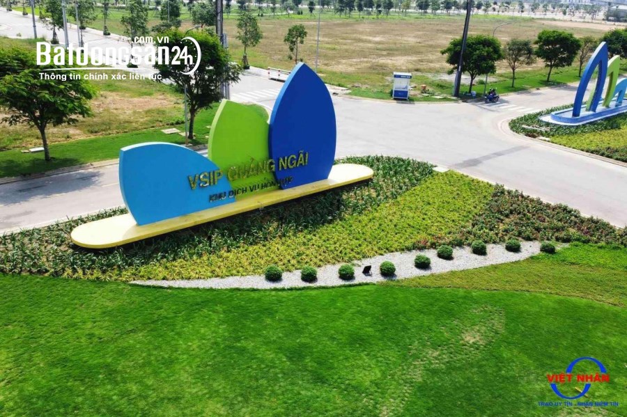  Bán  vị trí mặt tiền trục thoáng VSIP Quảng Ngãi  giá đầu tư 
