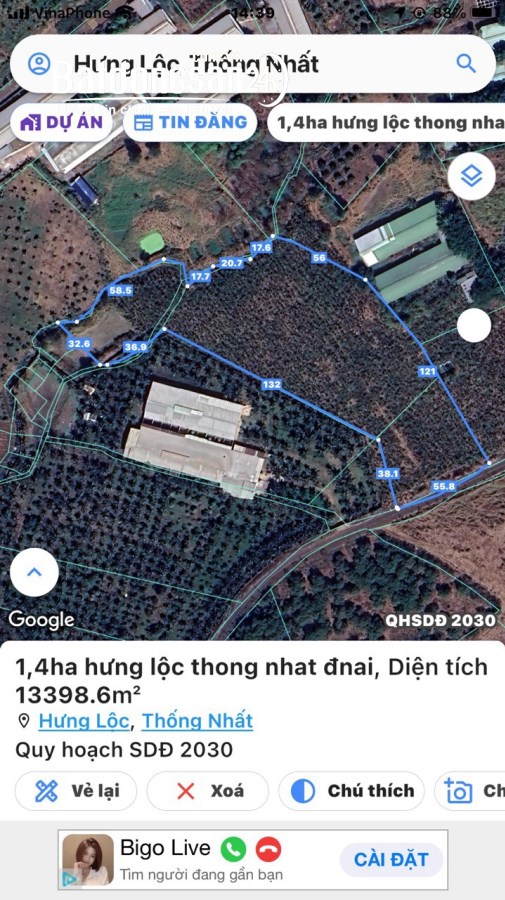Bán đất Đường Tỉnh Lộ 25, Xã Hưng Lộc, Huyện Thống Nhất