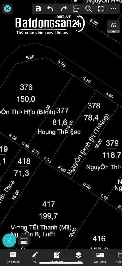 Bán đất DV Di Trạch: 82m2*Mt5,1m* Gần đường vành đai 3.5.LH 0382.703.234