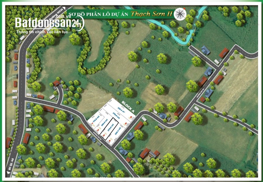 Bán đất phân lô thôn Bình Sậy X.Thạch Sơn H.Thạch Thành tỉnh Thanh Hóa. 280m2 ~ 285tr