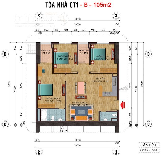 Cho thuê căn hộ chung cư C14 - Bộ Công An, Đường Tố Hữu, Quận Nam Từ Liêm
