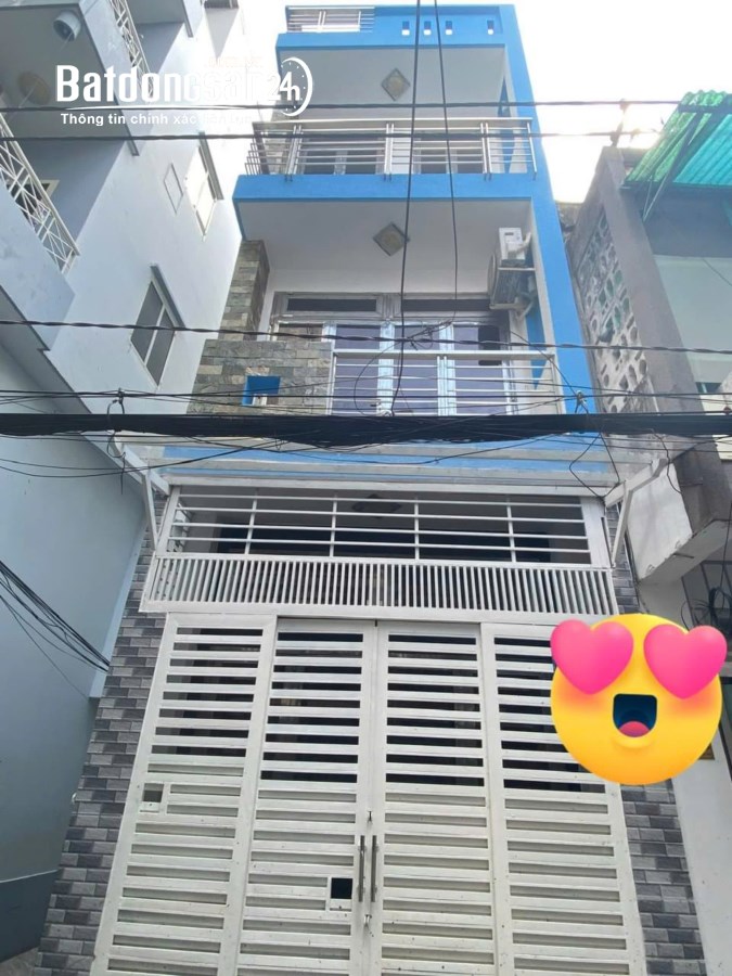 Nhà 4 tầng x 30m2 - Lô gốc - Nguyễn Đình Chiểu, Q.3 - Hẻm 5m - Gần chợ Vườn Chuối