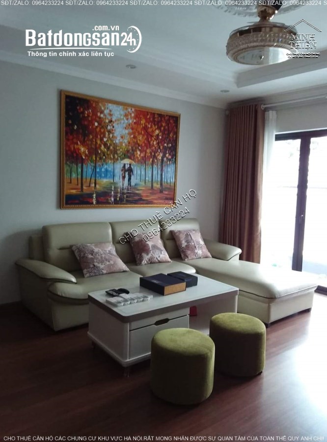(Chung Cư Goldmark City 136 Hồ Tùng Mậu) Cho Thuê Căn Hộ 4 Phòng Ngủ Full Nội Thất
