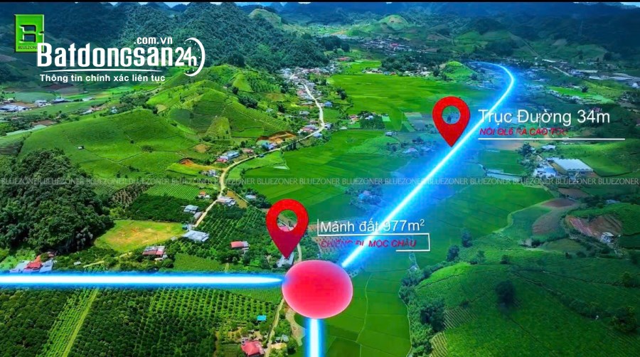 Bán đất Đường 43, Xã Phiêng Luông, Huyện Mộc Châu