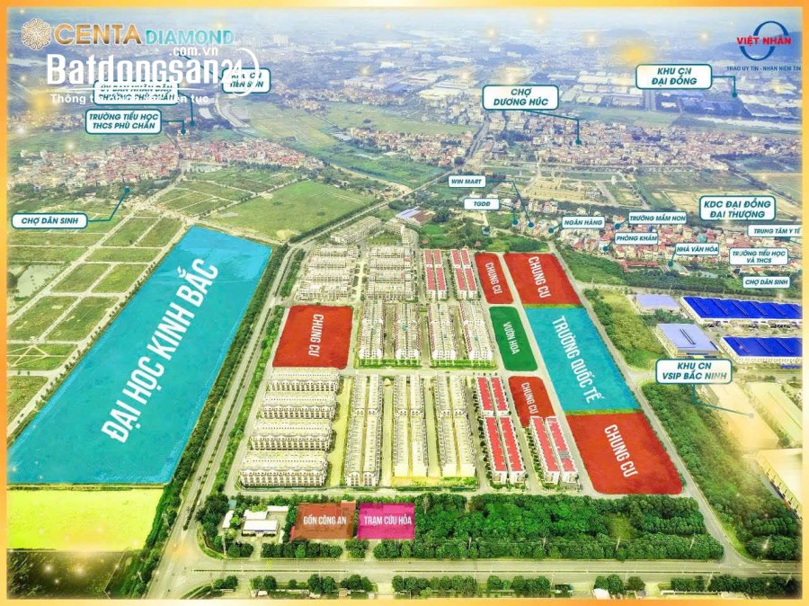 Bán nhà mặt phố VSIP Bắc Ninh, Đường Hữu Nghị, Thị xã Từ Sơn