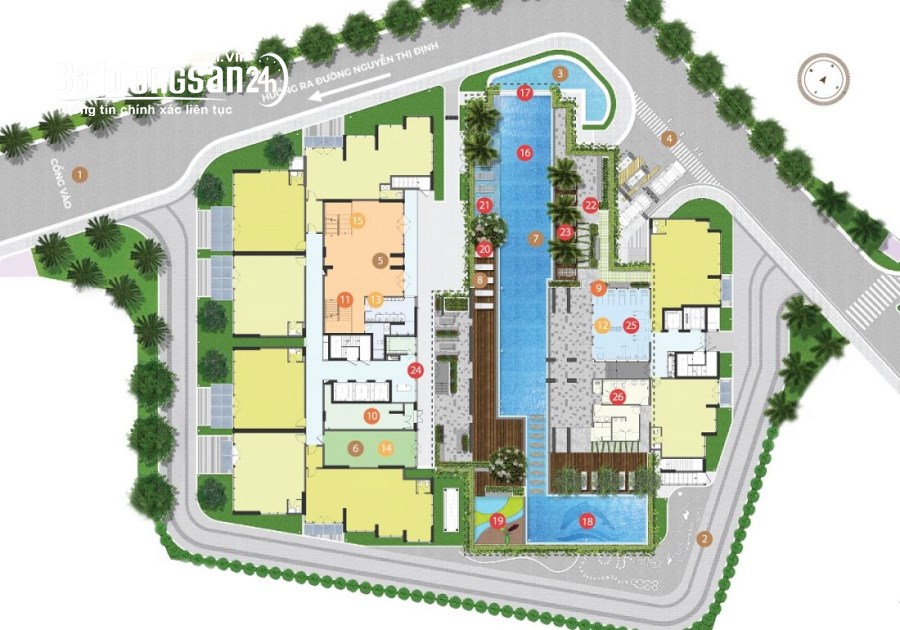 Bán CH  Precia Quận 2, Đường Nguyễn Thị Định, -101m2-3PN-đã có sổ hồng-6.2 tỷ-0919 838 703