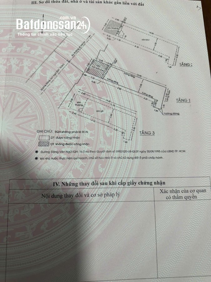 Bán nhà mặt phố Đường Đặng Văn Ngữ, Phường 13, Quận Phú Nhuận