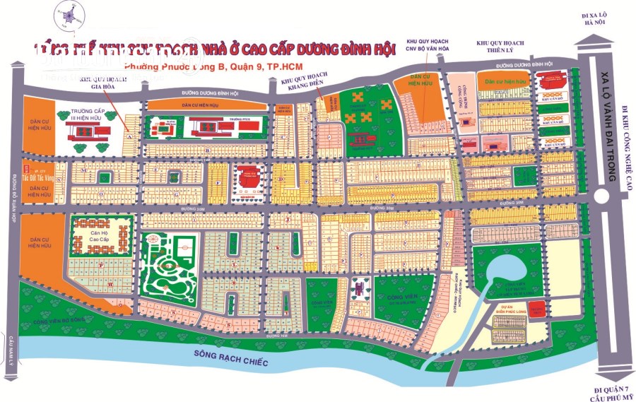 Bán đất nền phân lô Khu dân cư Gia Hòa, Đường Đỗ Xuân Hợp, TP Thủ Đức (Quận 9)