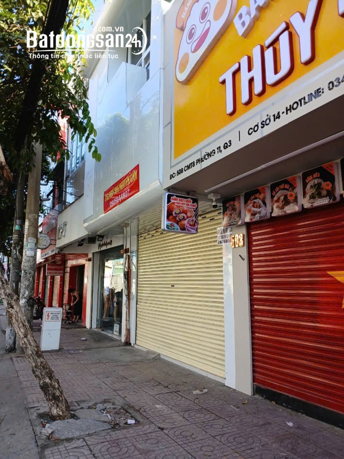 CHO THUÊ NHÀ MẶT TIỀN  Cách Mạng Tháng Tám, Phường 11, Quận 3