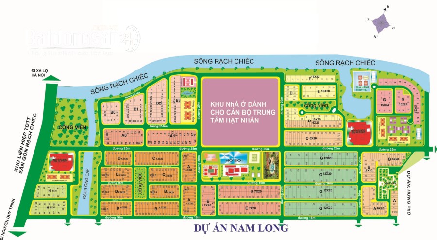 Bán đất 7*20 KDC Nam Long, Đường Đỗ Xuân Hợp, TP Thủ Đức (Quận 9)