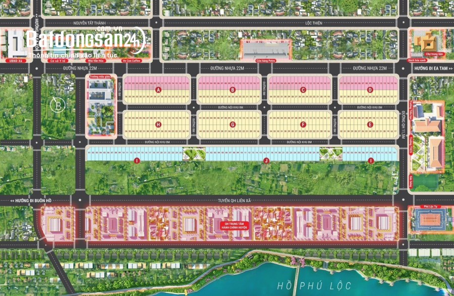 Bán đất nền phân lô KDC Phú Lộc, Đường Hùng Vương , Huyện Krông Năng