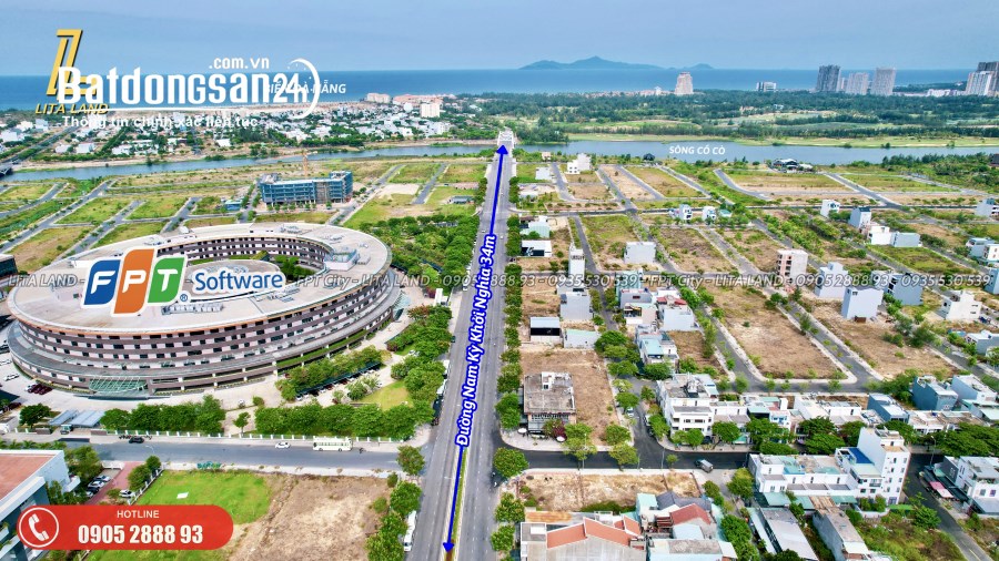 Bán đất nền trục Nam Kỳ Khởi Nghĩa khu FPT City Đà Nẵng vị trí kinh doanh