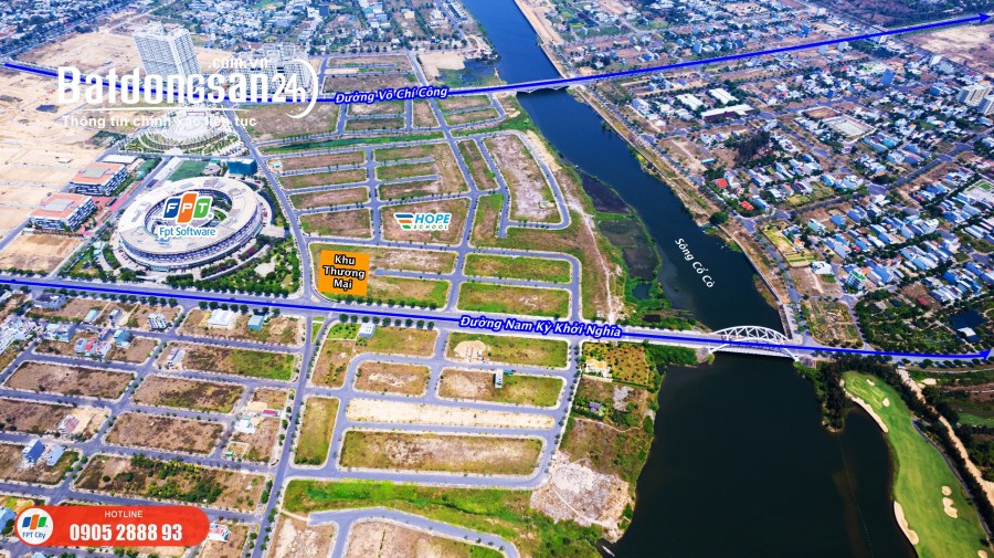 Bán đất nền trục Nam Kỳ Khởi Nghĩa khu FPT City Đà Nẵng vị trí kinh doanh