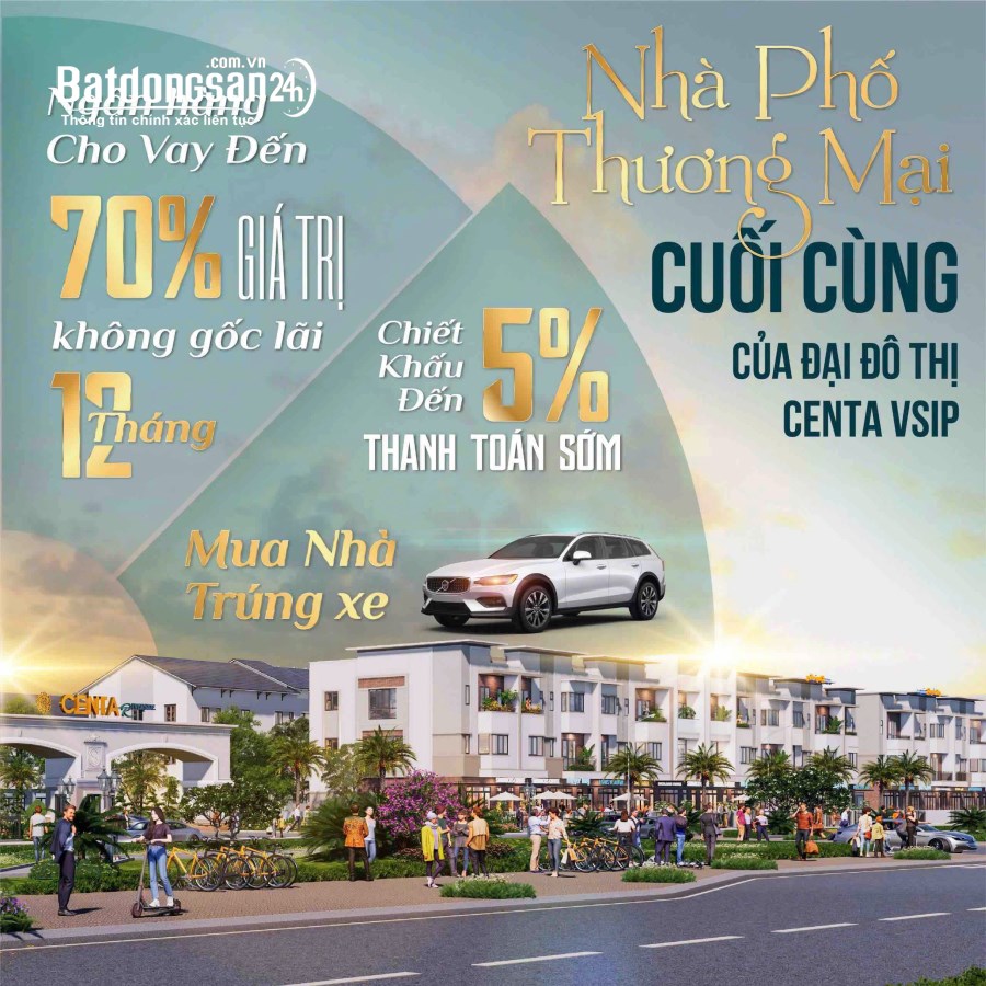 Mở bán nhà phố biệt thự Vip dự án Centa Vsip Từ Sơn