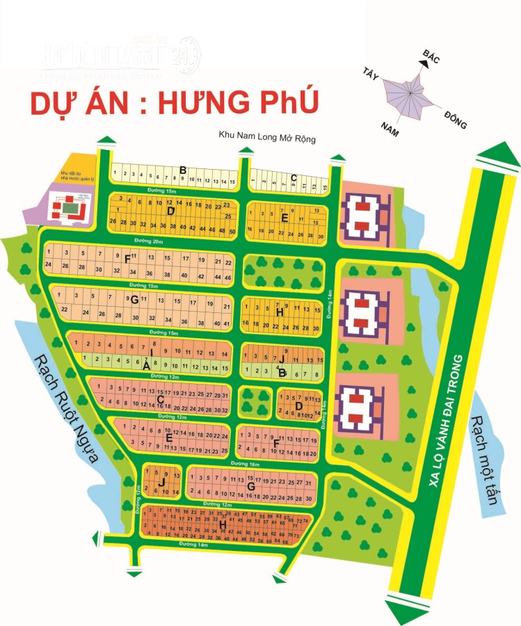 Bán đất nền phân lô Hưng Phú 1, Đường Liên Phường, TP Thủ Đức (Quận 9)