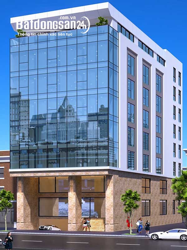 Cho Thuê Tòa Văn Phòng 10 Tầng MP Hoàng Ngân, DT 420m2, MT 14m. Lô Góc. Giía 700tr/th