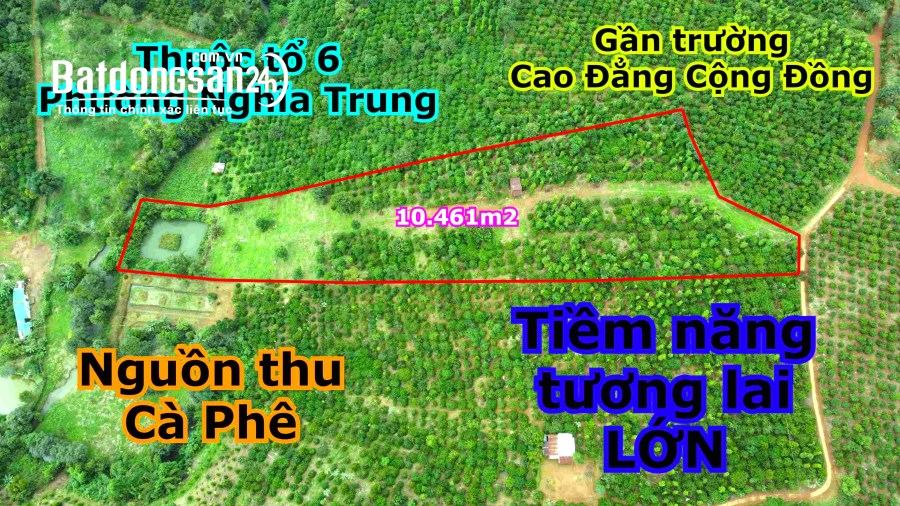 1ha đất phường gần trường cao đẳng giá rẻ,tiềm năng phát triển lớn