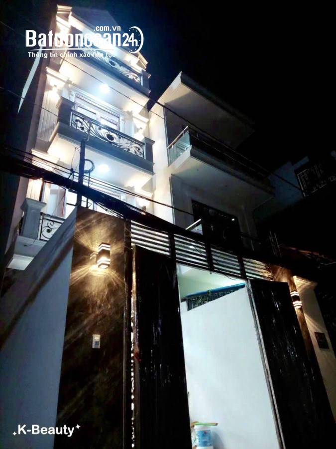 QUẬN 12, TÂN CHÁNH HIỆP, NHÀ 70M2 4 TẦNG HẺM XE HƠI, THÔNG, CHỈ NHỈNH 5 TỶ 