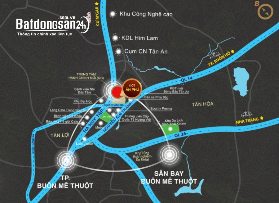 Bán đất Đường Hà Huy Tập, TP Buôn Ma Thuột