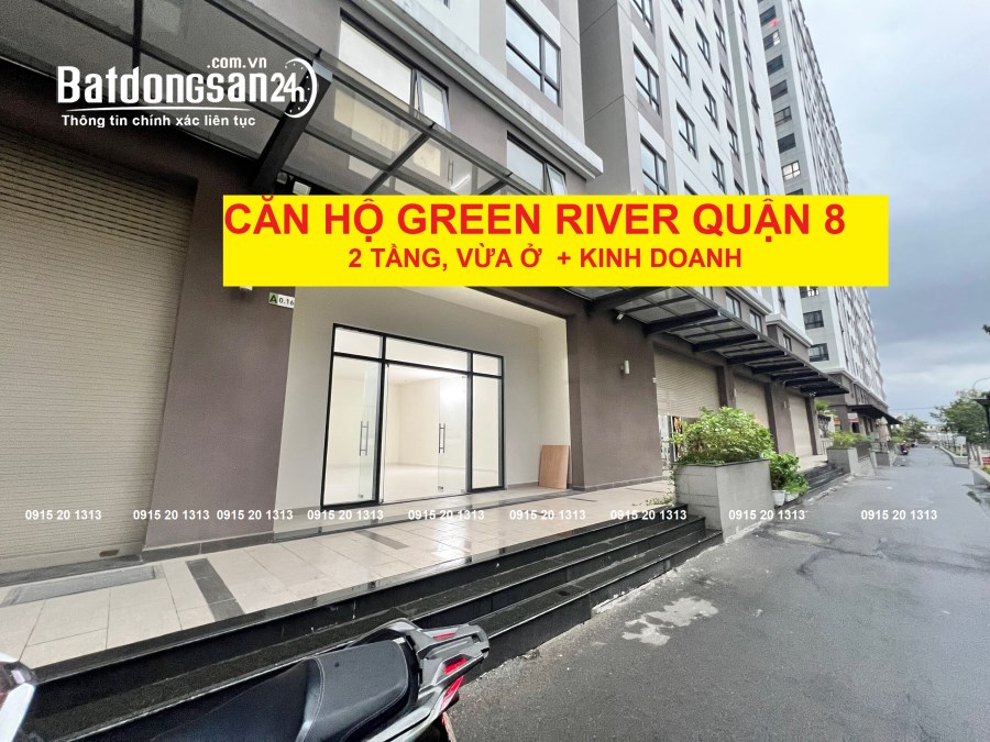 CĂN SHOP 151M2 GREEN RIVER QUẬN 8, SỔ HỒNG LÂU DÀI, GIÁ 5.4 TỶ, CÓ CHIẾT KHẤU, VAY 70