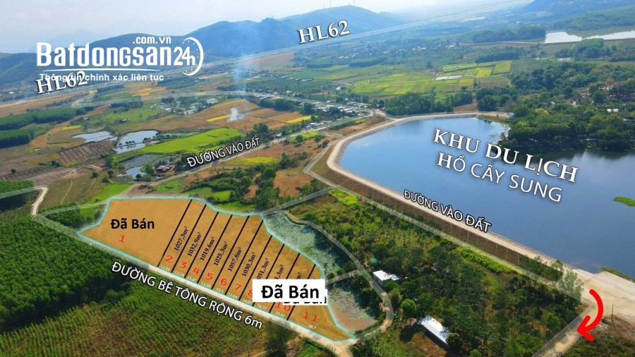 Bán 3 lô đất giá chỉ 555tr gần chợ trường Xã Diên Tân, Huyện Diên Khánh