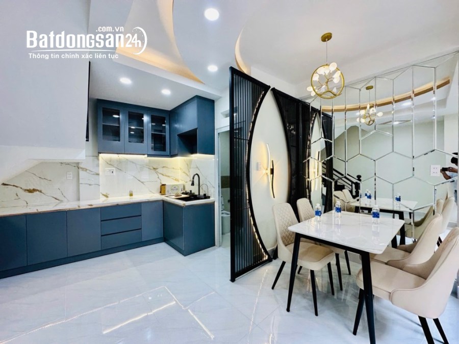 Nhà mới Huỳnh Văn Bánh, Phú Nhuận - 4 tầng x 29m2 - Nở hậu - Full NT - Gần MT 