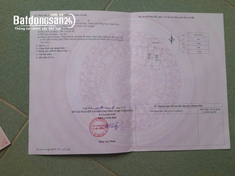 Bán đất full thổ cư ngõ Nguyễn Tất Thành , Khai Quang, Dt 80m2, giá 3.3x tỷ 