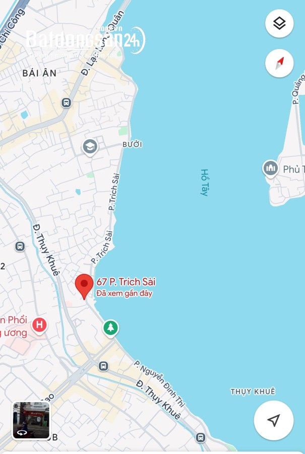 Bán đất Đường Trích Sài, Phường Bưởi, Quận Tây Hồ