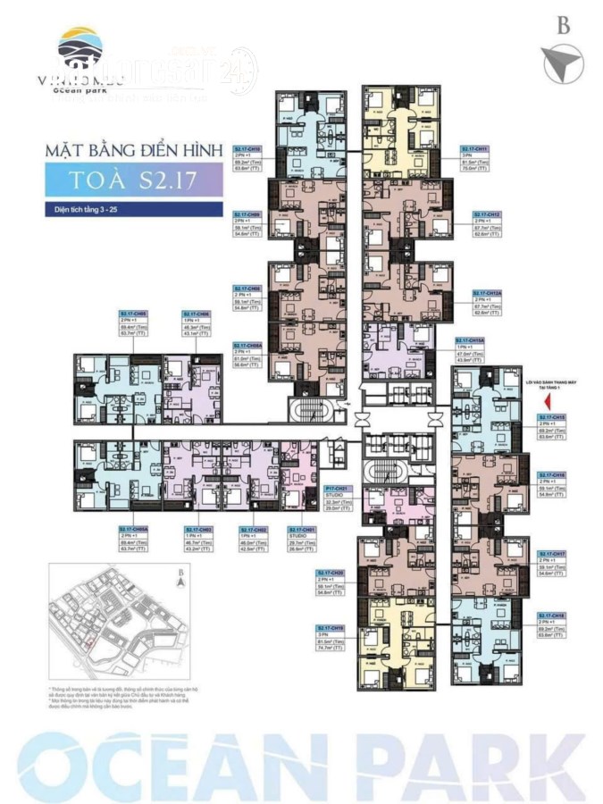 MỞ BÁN tòa S2.17 và S2.10 Vinhomes Ocean Park, Đường 5, Xã Đa Tốn,Huyện Gia Lâm