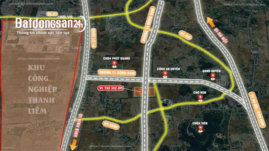 Bán đất nền phân lô Tân Thanh Elite City, Thị trấn Tân Thanh, Huyện Thanh Liêm