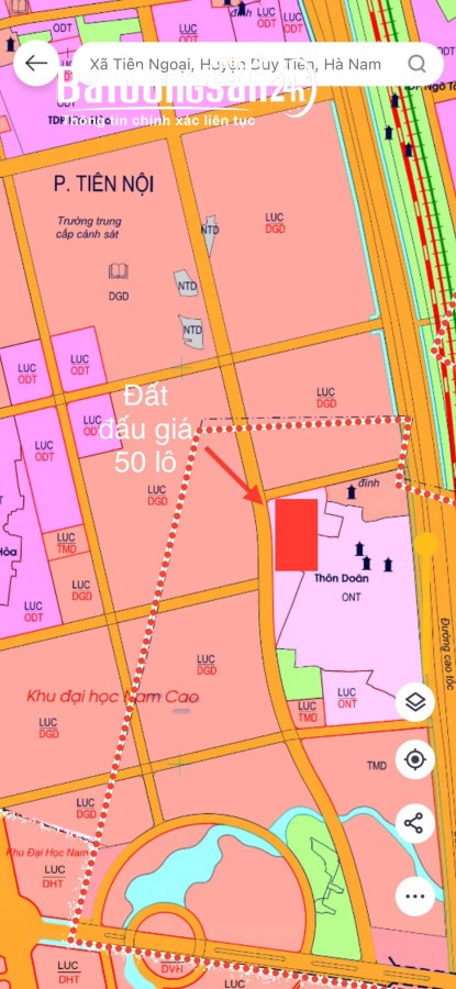  Đất  Thôn Doãn - Tiên Ngoại - Duy Tiên-Hà Nam