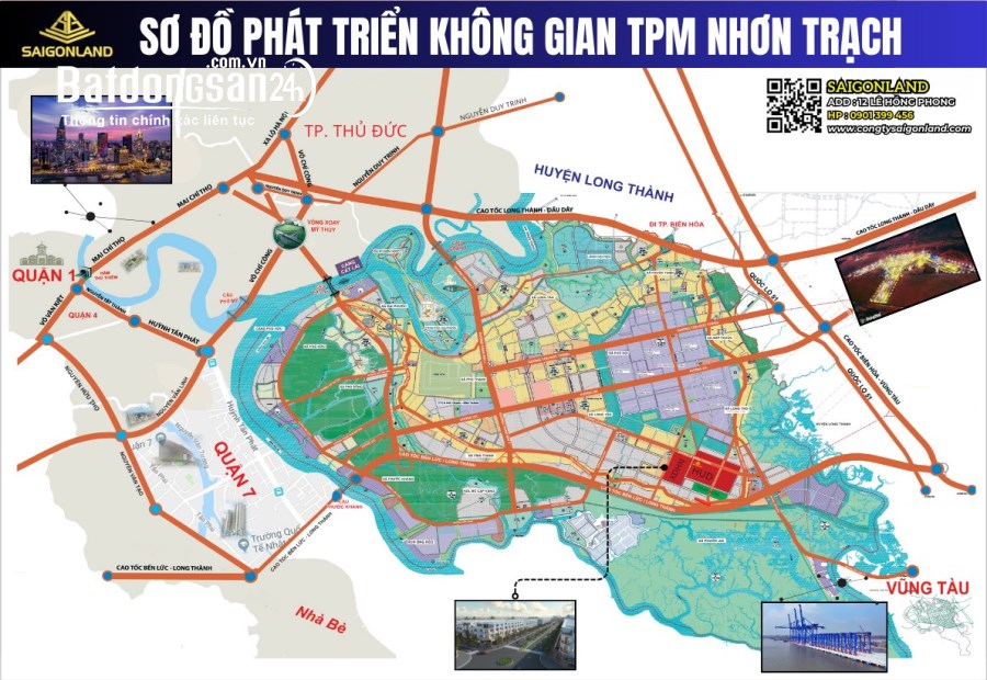 Saigonland Cần bán 20 nền đất dự án Phước An, Lê Hồng Phong, Nhơn Trạch